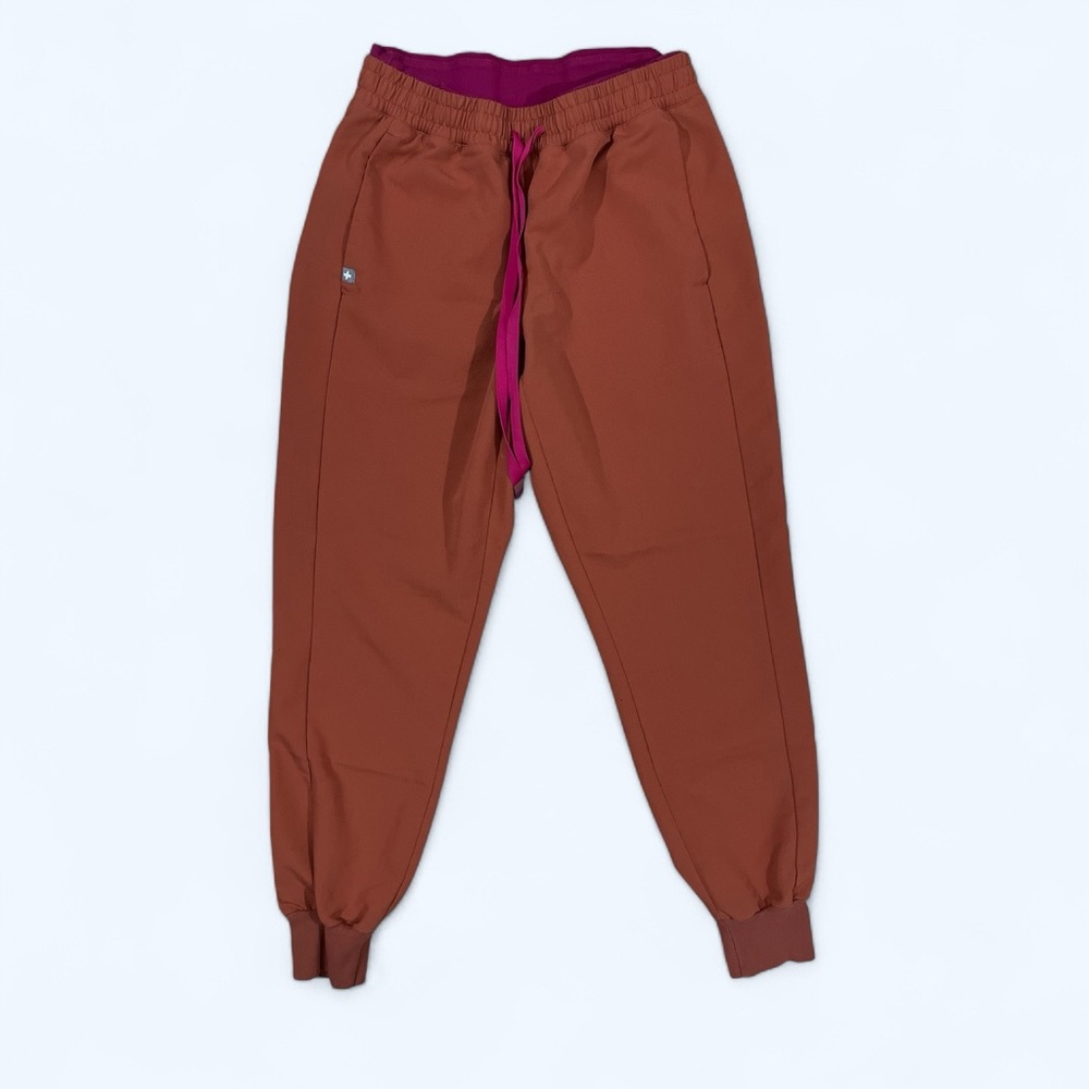 Figs orange Track Pants Elastic Waistband Drawstring‎ RLT8-14